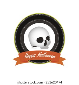 abstract halloween object on a white background
