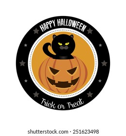 abstract halloween object on a white background
