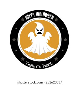 abstract halloween object on a white background