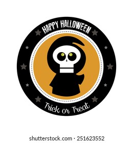 abstract halloween object on a white background
