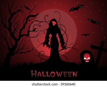 abstract halloween pattern background, illustration