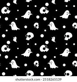Abstract halloween pattern design background. Vector illustration.