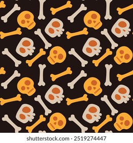 Abstract halloween pattern design background. Vector illustration.