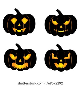 abstract halloween pumpkin