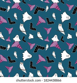 Abstract Halloween seamless background pattern