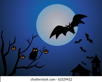 abstract Halloween wallpaper vector illustration