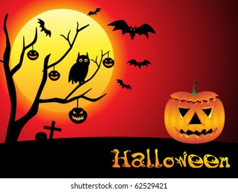 abstract Halloween wallpaper vector illustration