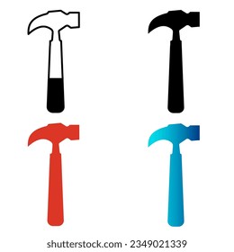 Abstract Hammer Silhouette Illustration, can be used for business designs, presentation designs or any suitable designs.