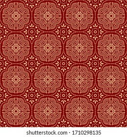 abstract hand block ajrakh print background pattern