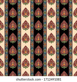 abstract hand block ajrakh print background pattern