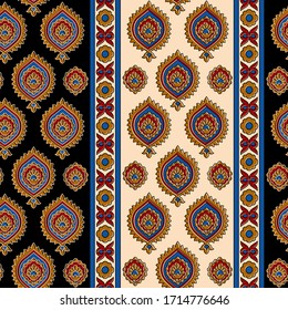 abstract hand block ajrakh print background pattern
