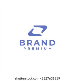 abstract hand connect logo design