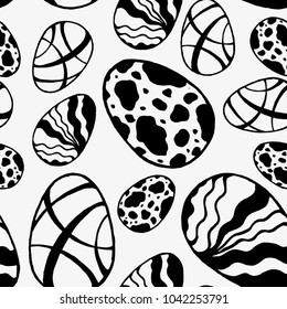 Abstract hand draw background with Easter eggs. EPS10