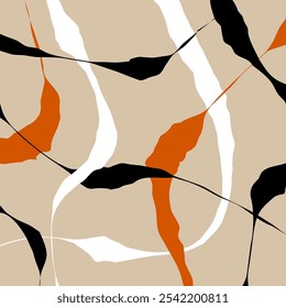 Abstract hand draw decorative pattern. Vector Illustration.