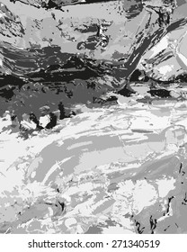 abstract hand draw oil painting composition, vector background
