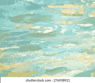 abstract hand draw oil painting composition, vector background