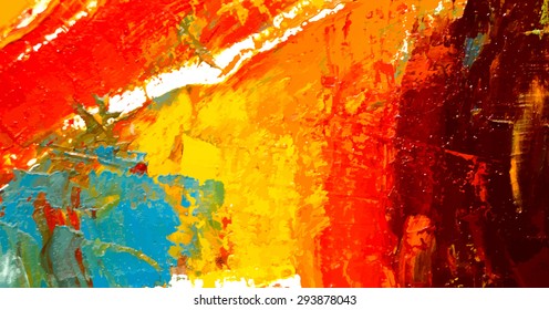 abstract hand draw oil painting composition, vector background