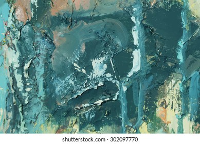 abstract hand draw oil painting composition, vector background