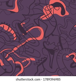 Abstract hand draw patterns. Seamless backdrop.