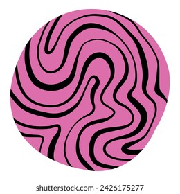 Abstract hand draw shape. Doodle childish doodle art element, simple scribble geometric shape for kids minimalistic decoration. Vector isolated shape sketch isolated illustration.