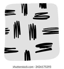 Abstract hand draw shape. Doodle childish doodle art element, simple scribble geometric shape for kids minimalistic decoration. Vector isolated shape sketch isolated illustration.