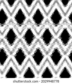 Resumen Dibujo mano Estilo de argamasa Formas de diamante sin inconvenientes Patrón vectorial Fondo aislado