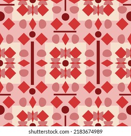 Resumen Dibujo A Mano Art Deco Formas Geométricas Retro Modalidades De Alfombra De Alfombra De Alfombra Sin Marea Diseño Patrón Vector De Fondo Aislado