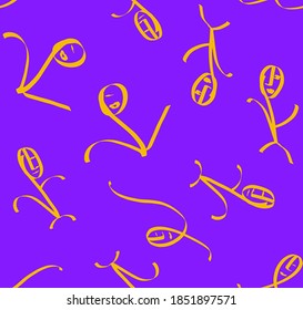 Fondo aislado del patrón vectorial de repetición de dibujos del hombre de la marca de dibujo