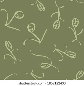 Fondo aislado del patrón vectorial de repetición de dibujos del hombre de la marca de dibujo