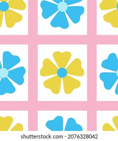 Abstracto Flores De Tejido De Plano A Mano Pintado Tartán Patrón Vector De Marea Sin Marea Aislado Fondo