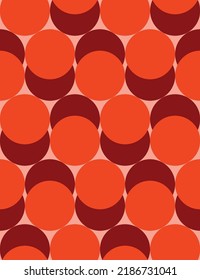 Abstract Hand Drawing Circles Dots Geometric Art Deco Seamless Vector Pattern Isolated Background