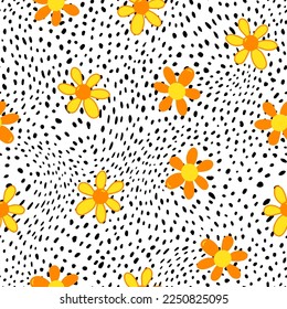 Resumen de las disisisisitas de dibujo a mano con puntos patrón vectorial sin soldadura fondo aislado 