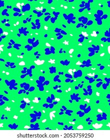 Fondo aislado de las flores de martilleo y puntos geométricos sin soldadura del patrón vectorial aislado 