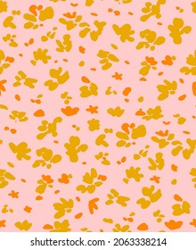 Fondo aislado de las flores de martilleo y puntos geométricos sin soldadura del patrón vectorial aislado 
