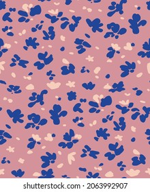 Fondo aislado de las flores de martilleo y puntos geométricos sin soldadura del patrón vectorial aislado 