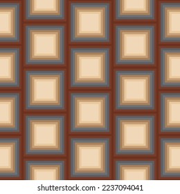 Gradiente de degradado de degradado de dibujo manual abstracto cuadrado patrón vectorial sin soldadura fondo aislado