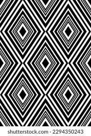 Abstract Hand Drawing Diamond Argyle Shapes Seamless Chevron Vector Pattern Isolated Background
