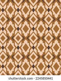 Abstract Hand Drawing Ethnic Geometric Argyle Geometric Diamond Shapes Seamless Pattern Isolated Background