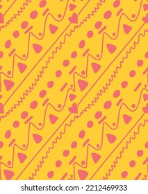 Resumen Mano Dibujo Folclore Etnico Formas Geométricas Diagonales Motivos Tiras Líneas Triángulos Puntos Patrón Vector sin Margen Fondo aislado