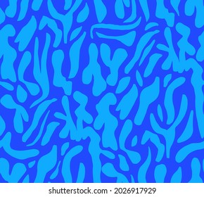 Abstract Hand Drawing Geometric Animal Zebra Strokes Camouflage Seamless Vector Pattern Isolated Background