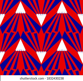 Abstract Hand Drawing Geometric Art Deco Repeating Vector Pattern Isolated Background