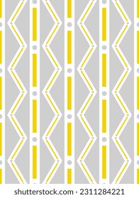 Abstract Hand Drawing Geometric Brush Strokes Stripes Lines Argyle Shapes Seamless Vector Pattern Isolated Background
