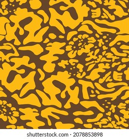 Abstract Hand Drawing Geometric Camouflage Shapes Seamless Vector Pattern Isolated Background