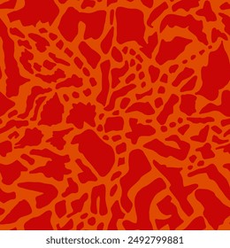 Abstract Hand Drawing Geometric Camouflage Dots Cow Giraffe Leopard Cheetah Animal Skin Shapes Seamless Vector Pattern Isolated Background