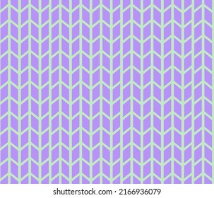 Abstraktes Handzeichnen Geometrisches Chevron Herringbone Retro-Formquadrat Nahtlose Vektormuster einzeln auf Hintergrund