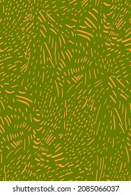 Abstraktes handgezeichnet, geometrische gestrichelte Linien Nahtloses Vektormuster, isolierter Hintergrund