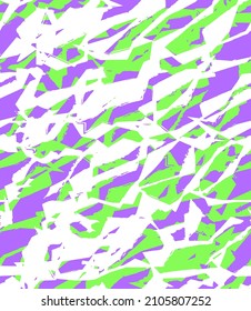 Abstract Hand Drawing Geometric Diagonal Camouflage Brush Strokes Seamless Vector Pattern Isolated Background