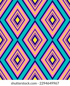 Resumen Dibujo mano Geométrico Diamante Formas De Argyle De Diamantes Sin Maravilla Patrón Vector Chevron Sin Margen Fondo Aislado