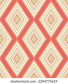 Resumen Dibujo mano Geométrico Diamante Formas De Argyle De Diamantes Sin Maravilla Patrón Vector Chevron Sin Margen Fondo Aislado