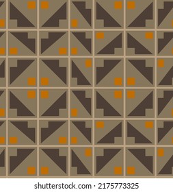Abstract Hand Drawing Geometric Ethnic Tile Seamless Vector Pattern Isolated Upholstery Background